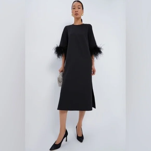 NWT Tuckernuck Jamie Dress Black feather XS - Picture 2 of 5